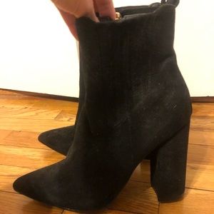 Black Suede Bootie